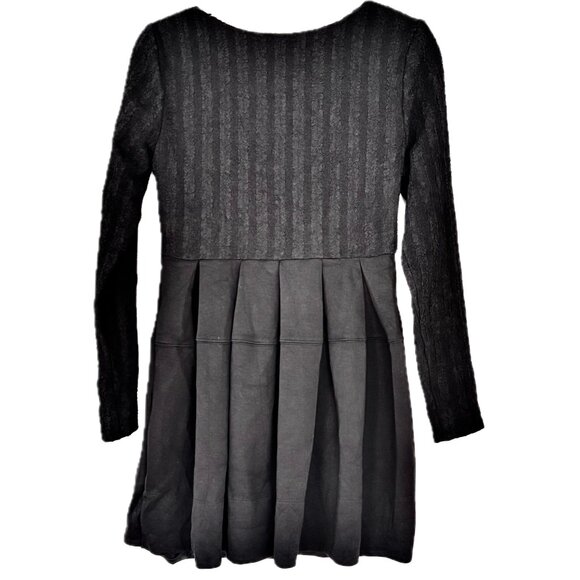 Free People Vida Mini Dress Womens Size M Fit & Flare Long Sleeve Black NWT - Picture 3 of 11